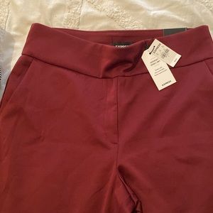 Burgundy express stretch pants